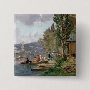 Bougival, 1873 15 cm square badge