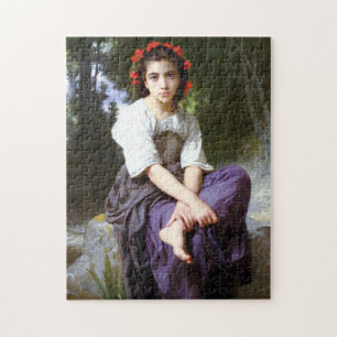 Bouguereau At The Edge of the Brook Jigsaw Puzzle