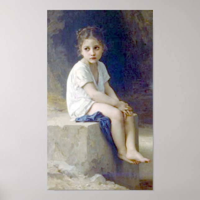 Bouguereau - Au Pied de la Falaise Poster (Front)