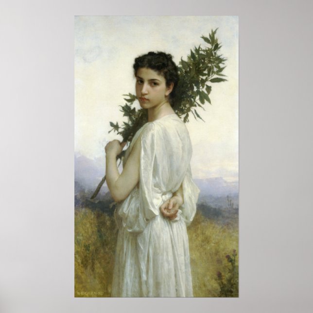 Bouguereau - Branche de Laurier Poster (Front)