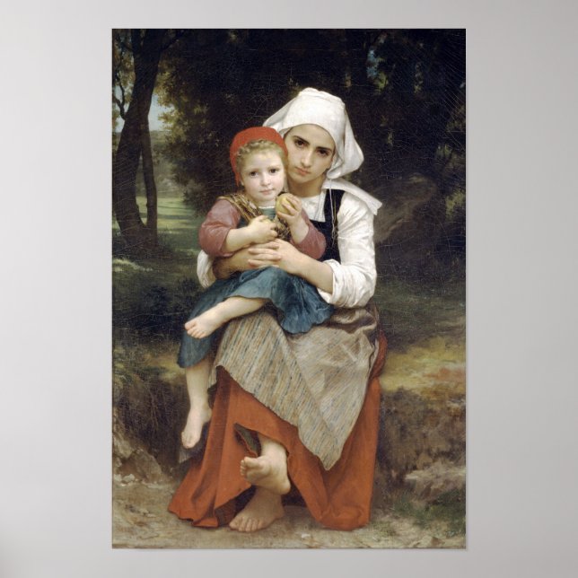 Bouguereau-Breton Brother and Sister Poster (Front)