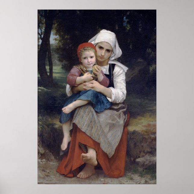Bouguereau - Brother And Sister 1871 Poster (Front)