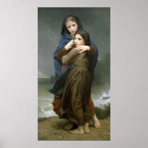 Bouguereau - Far From Home 1874 Poster