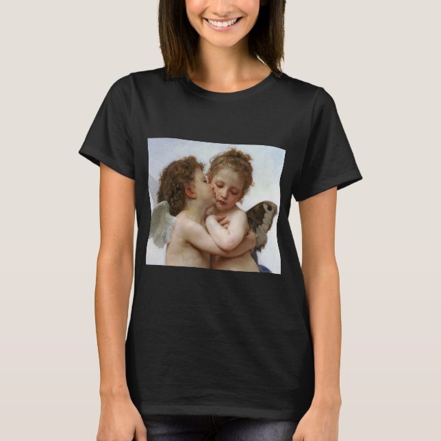 Bouguereau , “ First kiss ” T-Shirt (Front)