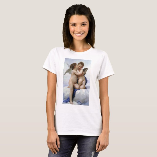 Bouguereau , "First kiss" T-Shirt (Front Full)