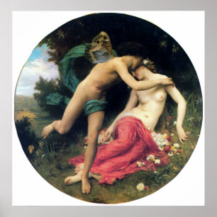Bouguereau - Flore et Zephyre Poster