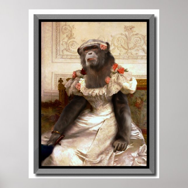 Bouguereau Gown de Chimp Cambaceres Poster (Front)