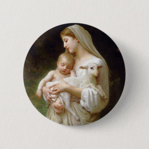 Bouguereau Innocence Button