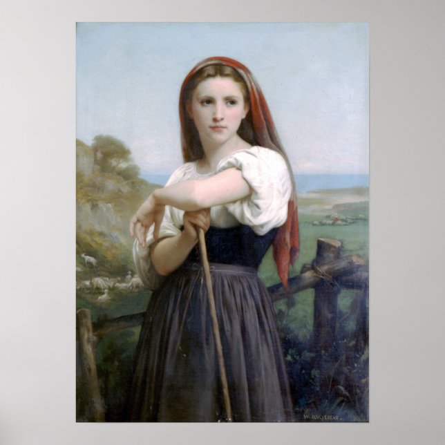 Bouguereau - Jeune Bergere Poster (Front)