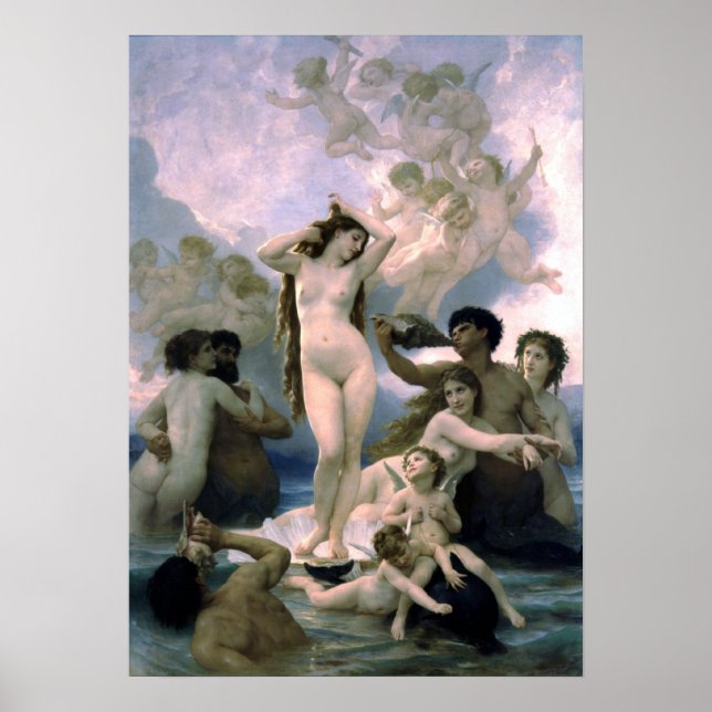 Bouguereau - La Naissance de Venus Poster (Front)