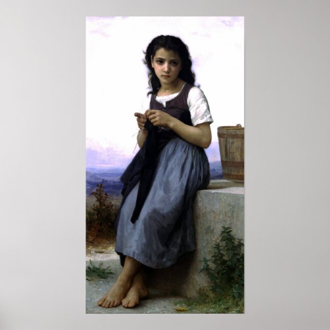 Bouguereau - La Tricoteuse Poster (Front)