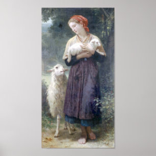Bouguereau - L'Agneau Nouveau-ne Poster