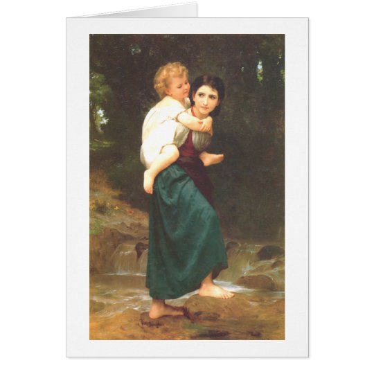 Bouguereau - Le Passage du Gue Card