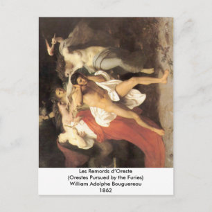 Bouguereau - Les Remords d’Oreste Postcard