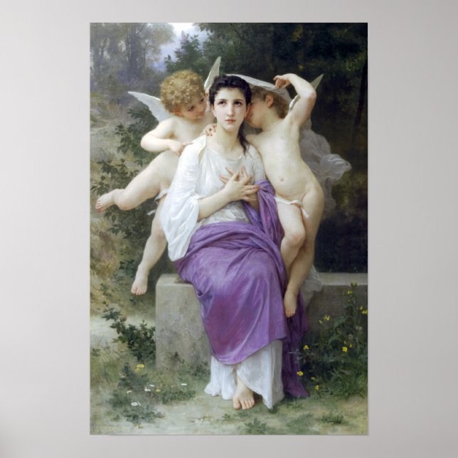 Bouguereau - L'Eveil du Coeur Poster (Front)
