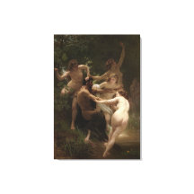 Bouguereau Nymphs and Satyr
