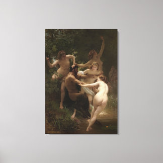 Bouguereau Nymphs and Satyr Canvas Print