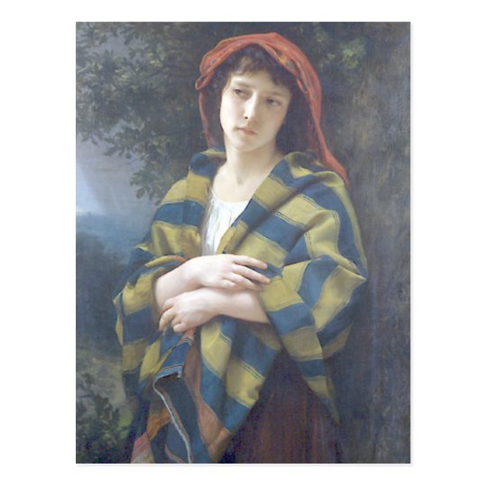 Bouguereau - Pendant l'Orage Postcard