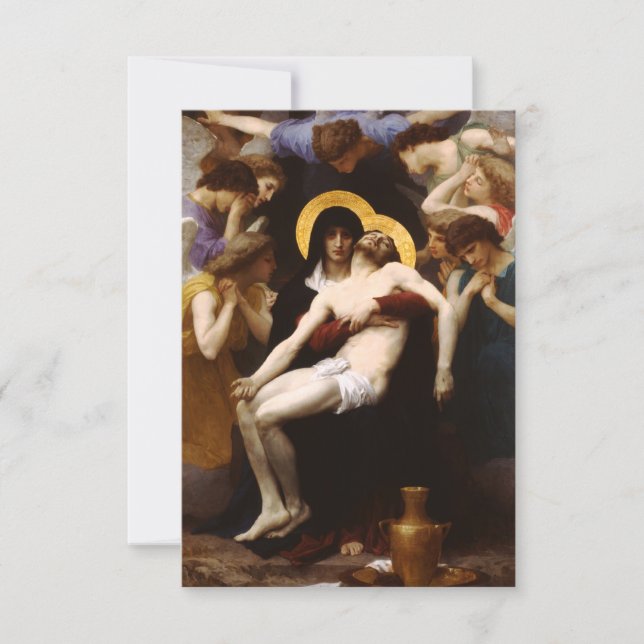 Bouguereau Pieta Invitations (Front)