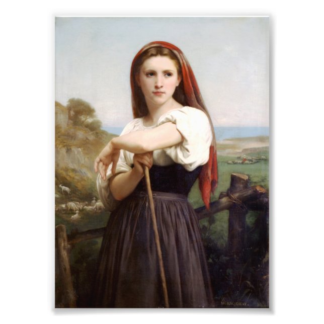 Bouguereau Shepherdess Photo Print (Front)