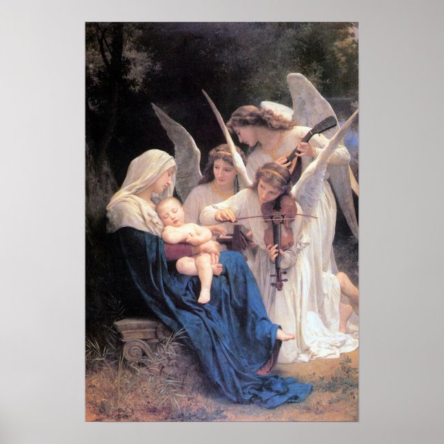 Bouguereau-Song of the Angels lg Poster (Front)