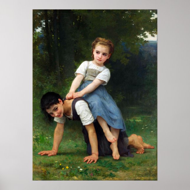 Bouguereau - The Horseback Ride Poster (Front)