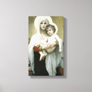 Bouguereau - The Madonna of the Roses Canvas Print