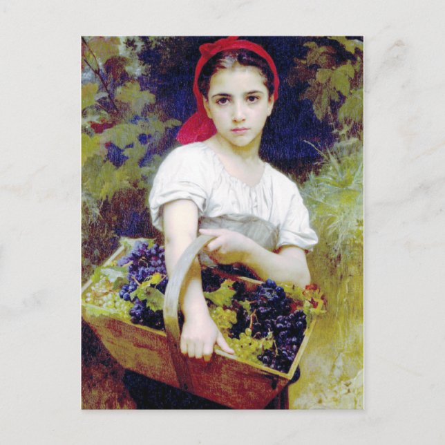 Bouguereau - Vendangeuse Postcard (Front)