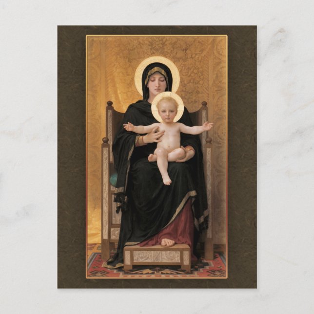 Bouguereau Virgin and Child CC0271 Postcard (Front)