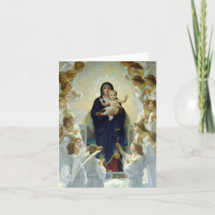 Bouguereau Virgin and Christ with Angels Holiday Card