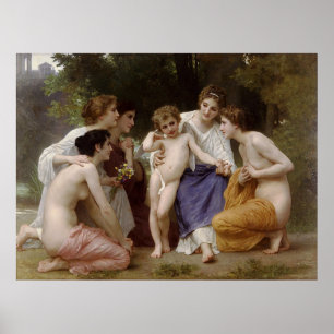 Bouguereau's Admiration (L'admiration) (1867) Poster