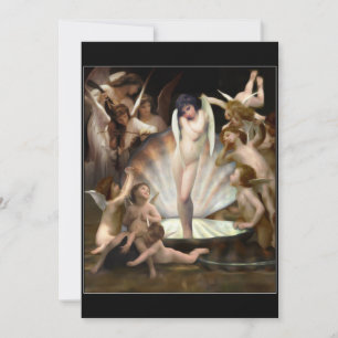Bouguereau's Angels Surround Cupid Invitation