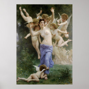 Bouguereau's Classic 1892 Painting The Wasp's Nest Poster