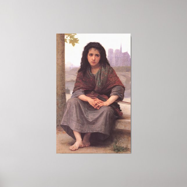 Bouguereau's Classic Painting: The Bohemian (1890) Canvas Print (Front)