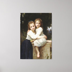 Bouguereau's Classic Painting - Two Sisters (1901) Canvas Print