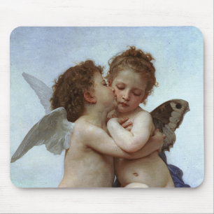 Bouguereau's L'Amour et Psyche, enfants (Cupid) Mouse Mat