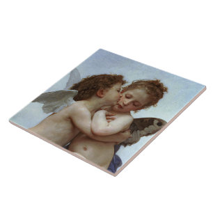 Bouguereau's L'Amour et Psyche, enfants (Cupid) Tile