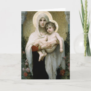 Bouguereau's The Madonna of the Roses (1903) Card