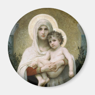 Bouguereau's The Madonna of the Roses (1903) Magnet