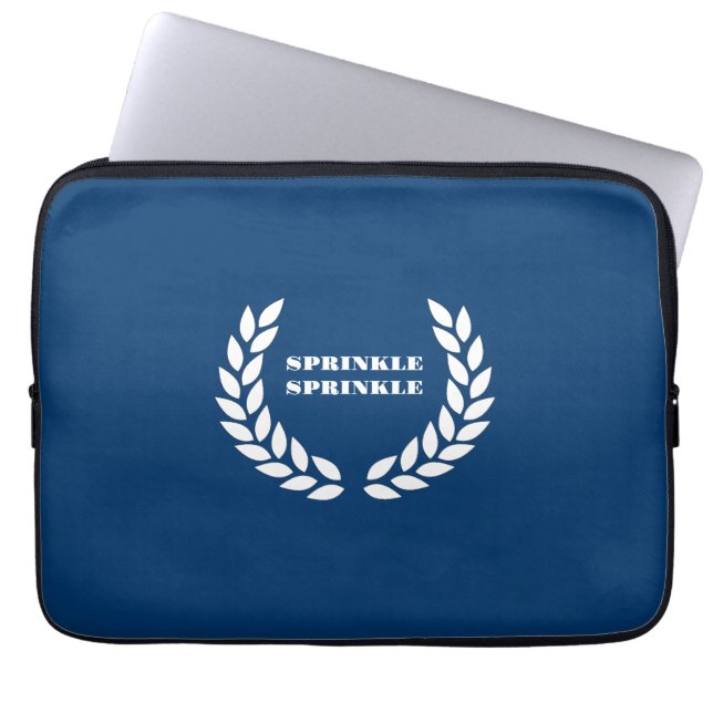 Boujee Blues Sprinkle Sprinkle Laptop Sleeve (Front)