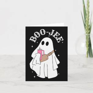 Boujee Boo-jee Cute Ghost Spooky Season Halloween  Card