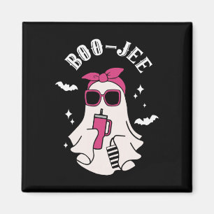 Boujee Boo-jee Cute Ghost Spooky Season Halloween Magnet