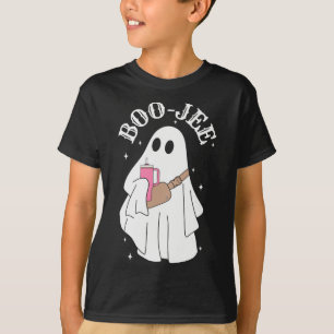 Boujee Boo-jee Cute Ghost Spooky Season Halloween T-Shirt