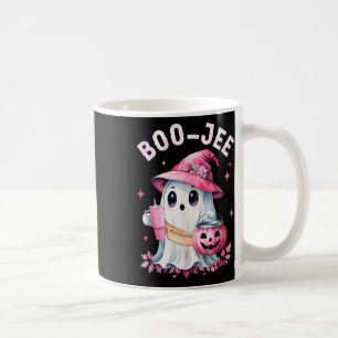 Boujee Boo Jee Spooky Ghost Pink Halloween Pumpkin Coffee Mug