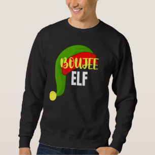 Boujee Elf Matching Family Group Christmas Party P Sweatshirt