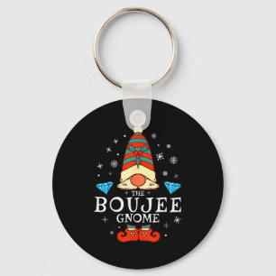 Boujee Gnome Xmas Family Matching Group Christmas Key Ring