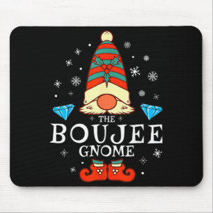 Boujee Gnome Xmas Family Matching Group Christmas Mouse Mat