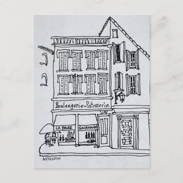 Boulangerie Patisserie, Avignon Postcard (Front)