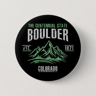 Boulder 6 Cm Round Badge