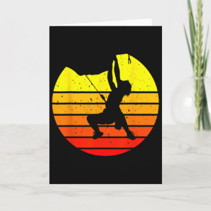 Boulder Adventure Arizona Sunset Rock Climbing Sil Card
